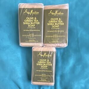 SheaMoisture Olive Green Tea Shea Butter Avocado Bar Soap 8oz Anti-Aging rare